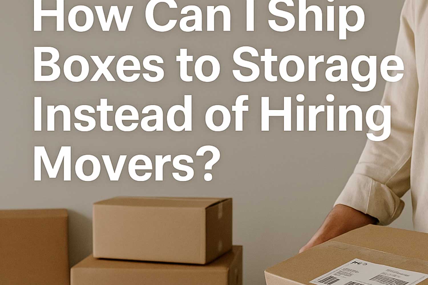 How Can I Ship Boxes to Storage Instead of Hiring Movers?