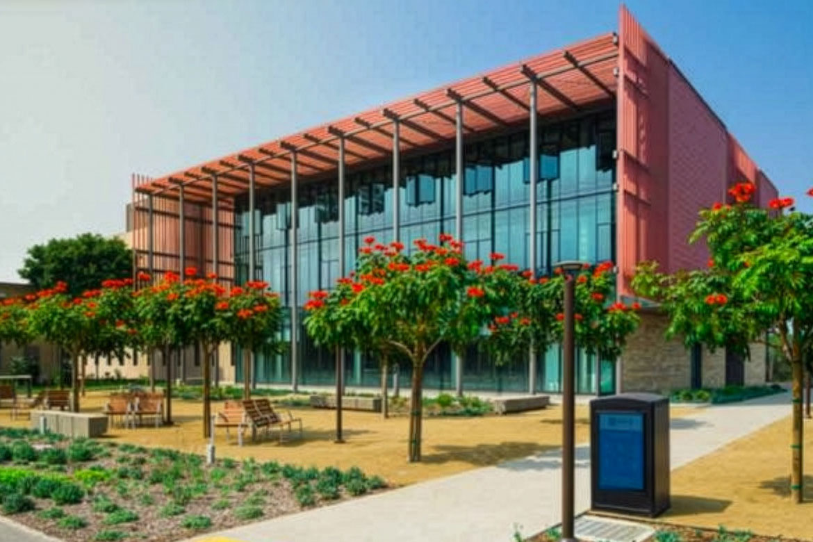 UCSB student storage — Storke Tower, Isla Vista campus