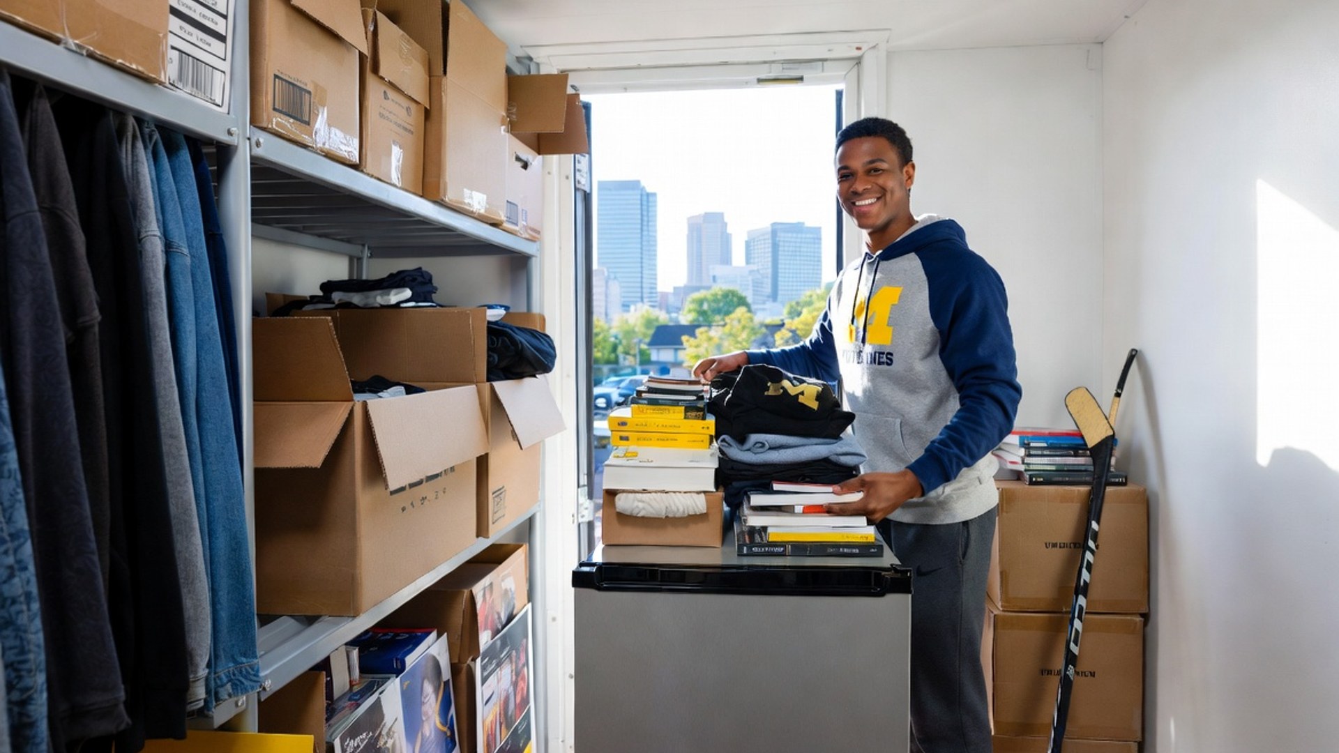 Ship2Storage University of Michigan student storing belongings when the lease ends – smart summer storage solutions